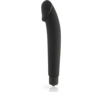 Vibratore Dolce Vita con Glande Marcato in Silicone nero