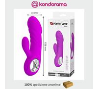 vibratore donna rabbit vaginale in silicone con stimolatore del clitoride USB
