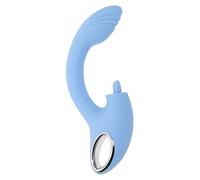 Vibratore Doppia Stimolazione Evolved Playboy Azzurro