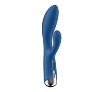 SATISFYER - SPINNING RABBIT 1 CLITORIDE E STIMOLAZIONE DEL PUNTO G ROSSO - AZZURRO