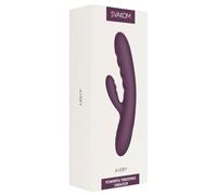 Svakom Vibratore Rabbit Avery – Doppia stimolazione, ricaricabile in silicone 19,1 cm Rosa