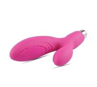 Vibratore doppio in silicone dildo fallo vibrante morbido doppio vaginale anale