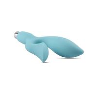 Vibratore doppio in silicone morbido fallo liscio vibrante dildo anale vaginale