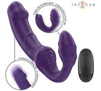 Vibratore Doppio Intenso 20 cm Viola con Telecomando per Giochi Senza Fine, Taglia 20 cm x 9.8 cm, Colore Viola