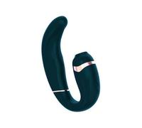 Vibratore doppio per punto G succhia clitoride stimolatore vaginale in silicone