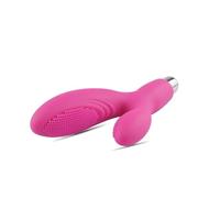 Vibratore doppio stimolatore clitoride fallo vaginale vibrante in silicone bold