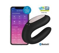 Satisfyer Vibratore per coppie Double Joy Bluetooth con app Nero Taglia unica