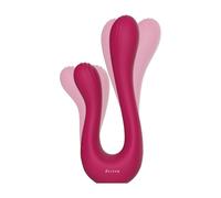 Vibratore doppio vaginale anale dildo fallo ricaricabile in silicone per coppia