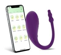 Vibratore Dual Motors Wireless Bluetooth Vibratoring APP G Spot Uovo vibrante anale Indossabile Giocattoli adulti del sesso Per Coppie