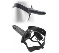 Vibratore Fallo vibrante dildo indossabile strap on cavo Real Rapture 8 Black