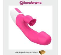 Vibratore femminile Lecca e con succhia clitoride vaginale
