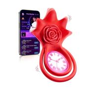Vibratore for mutandine indossabile, giocattoli sessuali, telecomando, coppia for donne uomini APP anello for pene for il piacere del clitoride del punto G(Red3)