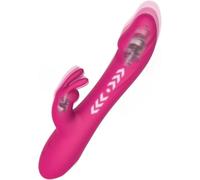 Vibratore in silicone a doppio motore, dalla consistenza morbida e dalla sensazione sensuale, progettato appositamente per il massaggio del punto G