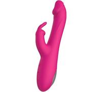 Vibratore in silicone a doppio motore, dalla consistenza morbida e dalla sensazione sensuale, progettato appositamente per il massaggio del punto G