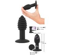 Vibratore in silicone anal plug butt mini dildo vibrante piccolo con ventosa sex