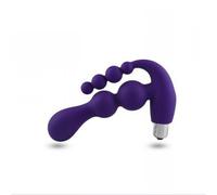 Vibratore in silicone fallo vibrante vaginale doppio dildo a sfere anale morbido