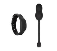 vibratore in silicone morbido nero per pavimento con telecomando polsino black