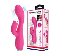 Vibratore in silicone rabbit con stimolatore clitoride lingua e vibrazione punto