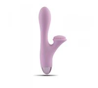 Vibratore in silicone vaginale doppio con stimolatore clitoride design dildo vib