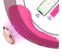 Vibratore indossabile a farfalla con app e telecomando, vibratore Bluetooth per coppie, mini vibratore portatile con 10 modalità per il clitoride vaginale, giocattolo sessuale con clip magnetica per