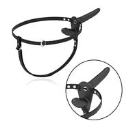 Vibratore indossabile doppio in silicone dildo vibrante vaginale fallo anale sex