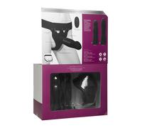 Vibratore indossabile kit in silicone relistico dildo vibrante anale vaginale