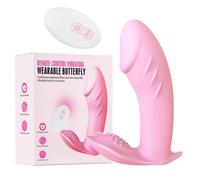 vibratore Indossabile Mutandine G Spot vibratore clitorideo telecomando invisibile mutandine vibranti vibratore clitoride giocattolo del sesso per donne (rosa, Cina)