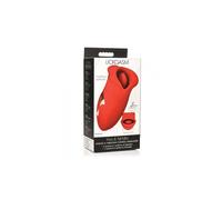 vibratore Lickgasm, Kiss and Tell, rosso