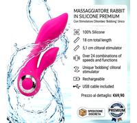 Vibratore lusso rabbit 18 c vaginale Wild Orchid stimolatore clitoride USB IPX6