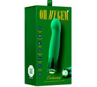 Vibratore lusso vaginale Oh My gem Smeraldo 13 ,9 cm Puria® Silicone USB IPX7