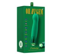 Vibratore lusso vaginale Oh My gem Smeraldo 13 ,9 cm Puria® Silicone USB IPX7