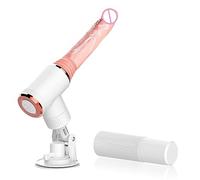 vibratore Macchina automatica del sesso 2in1 Macchina automatica del sesso per masturbazione con pistola telescopica a 7 frequenze con vibrazione del vibratore Per Donne