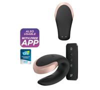 VIBRATORE SATISFYER DOUBLE LOVE LUXURY PARTNER - NERO