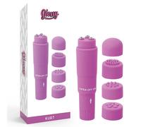 Vibratore Massaggiatore Poket 4 testine Dildo Stimolatore Vagina Clitoride