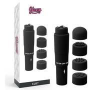 Vibratore Massaggiatore Poket 4 testine Dildo Stimolatore Vagina Clitoride
