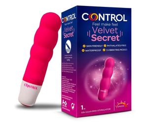 Vibratore Mini Control Velvet Secret - 3 Sfere, 10 cm