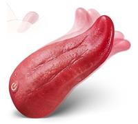Vibratore Mini Design a Forma di Lingua Erotico Donna con 10 Modalità di Vibrazione, Impermeabile Massaggiatore Vibratore per Professionale Giocattoli Sessuali Adulti per Nipple, G-Spot, Clitoride
