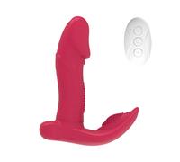 Vibratore Multifunzione Punto G Clitoride con Telecomando a Doppia Stimolazione con 7 Vibrazioni e 3 Oscillazioni in Silicone Morbido Ricaricabile Impermeabile Stimolatore Clitorideo