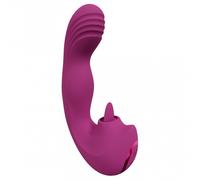 Vibratore multiprogramma in silicone ricaricabile lingua vibrante punto-g donna