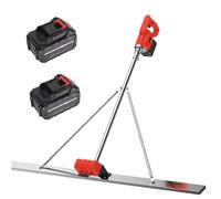 Vibratore per calcestruzzo Kit massetto, utensile vibrante per massetto elettrico, livellatore per massetto in acciaio inossidabile, righello raschietto e 1 pul