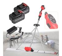 Vibratore per calcestruzzo Kit vibrante per massetto in calcestruzzo, utensile per la finitura di massetti in calcestruzzo, raschietto elettrico per calcestruzzo da 1,5 m, potente motore vib