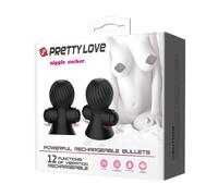 VIBRATORE PER CAPEZZOLI STIMOLATORE SENO ASPIRATORE VIBRANTE SEX TOYS NERO