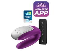 Vibratore per coppia Double Fun in silicone stimolatore anale vaginale vibrante