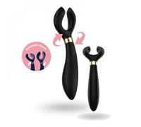 vibratore per coppia liscio ricaricabile vaginale anale stimola clitoride pene