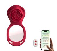 Vibratore per Donna Professionale Indossabile a Rosa - Stimolatore Clitoride Femminile con App e Telecomando, Mani Libere, Silicone Corpo-Sicuro | AMORA