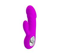 VIBRATORE PER DONNA RABBIT STIMOLATORE CLITORIDEO VAGINALE RICARICABILE SEX TOYS