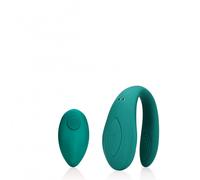 Vibratore di coppia ricaricabile e impermeabile con telecomando wireless "Loveline" (verde)