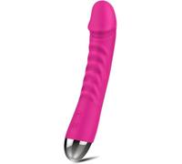 Vibratore per massaggio del punto G, dildo realistico e vibratore anale, vibratore in silicone, 10 modalità di vibrazione, giocattolo.