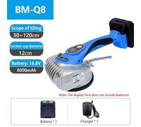 Vibratore per Piastrelle, Vibratore elettrico for piastrelle, ventosa, vibratore automatico for pavimenti, strumento di livellamento e posa, macchina for la posa di piastrelle regolabile(Blauw)
