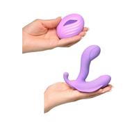 Vibratore per slip dildo vibrante vaginale anale punto G in silicone realistico